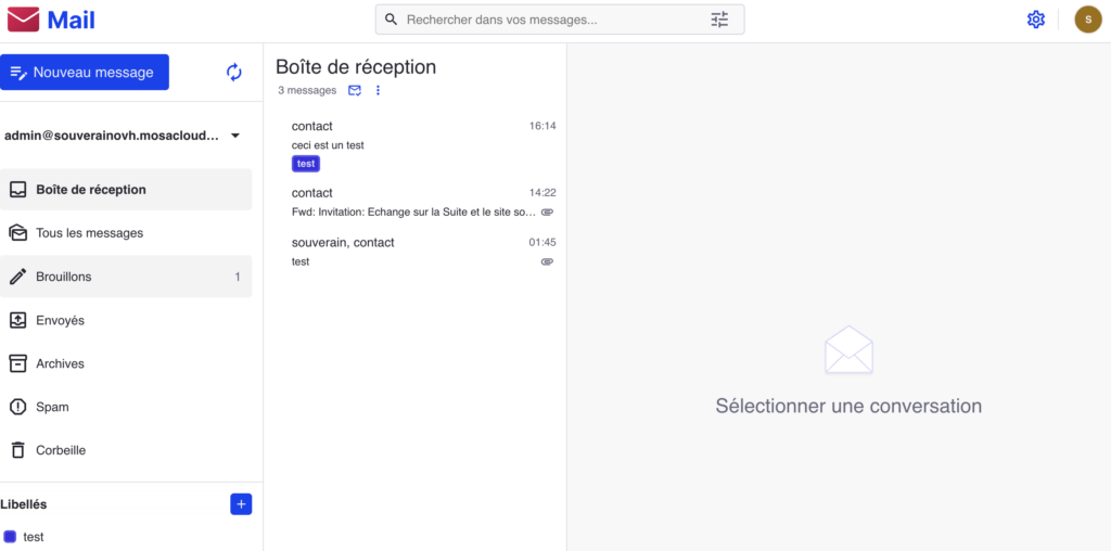 mail messagerie LaSuite souverain mosacloud