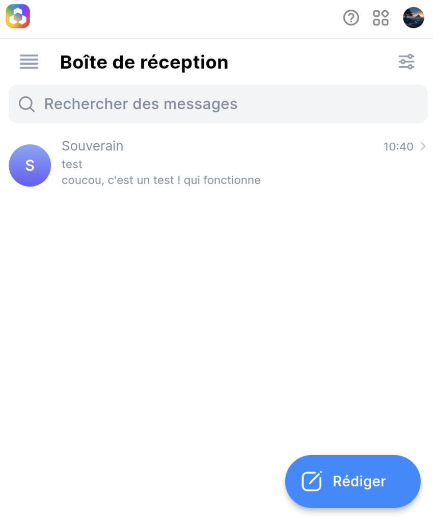 Twake Mail version mobile