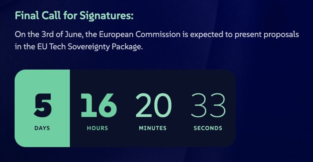 eu tech sovereignty letter souverain