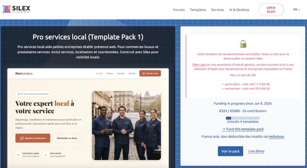 modele template silex souverain